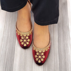 Rajasthani Red Formal Khussa